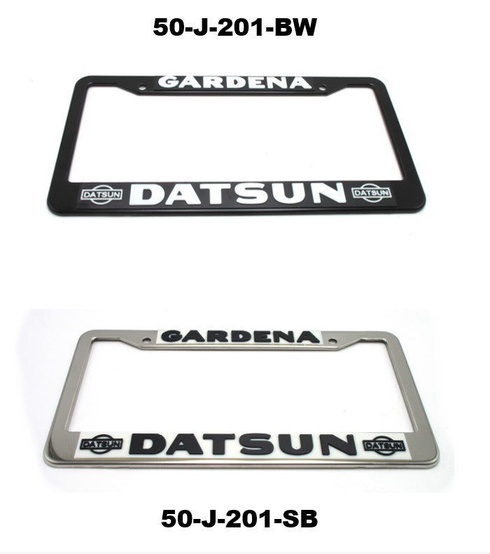 Gardena Datsun License Plate Frame Reproduction