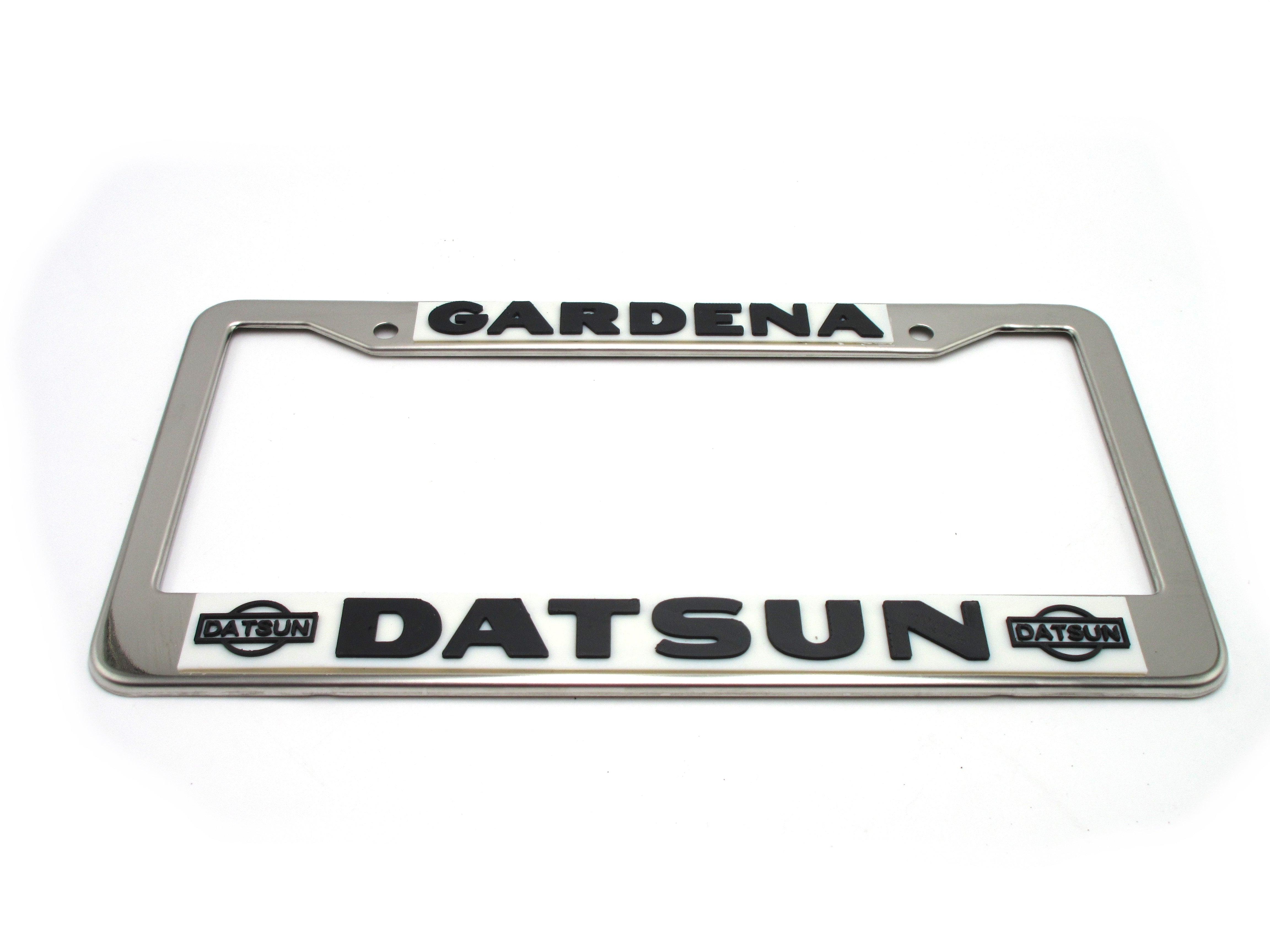 Gardena Datsun License Plate Frame Reproduction – JDM CAR PARTS