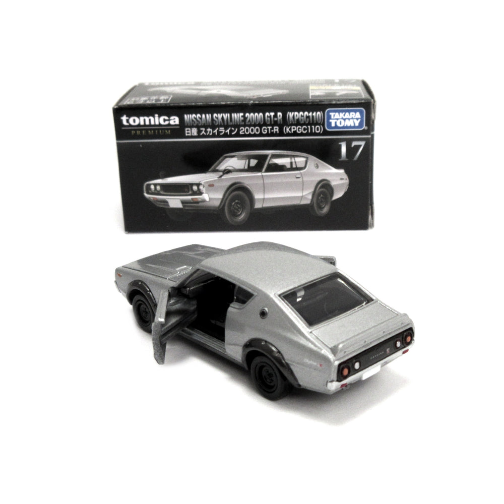 
                      
                        Nissan Skyline 2000 GTR KPGC110 Kenmeri    Tomica Premium 1/63 Silver
                      
                    