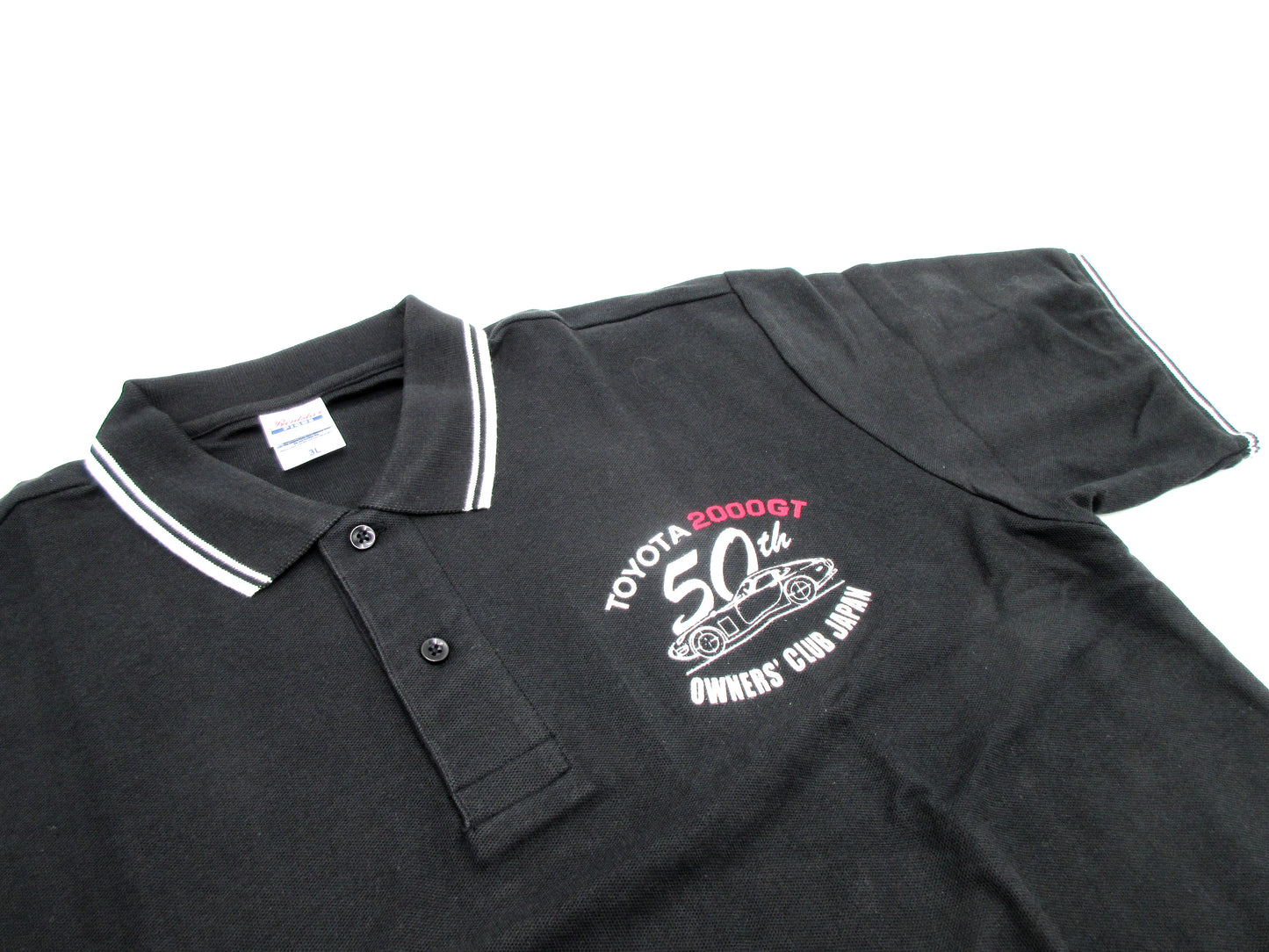 NOT FOR SALE: FREE Gift for New Annual -Due-Paid Members: Toyota 2000GT Owner's Club Japan "2000GT 50th Year Anniversary" Polo Shirt