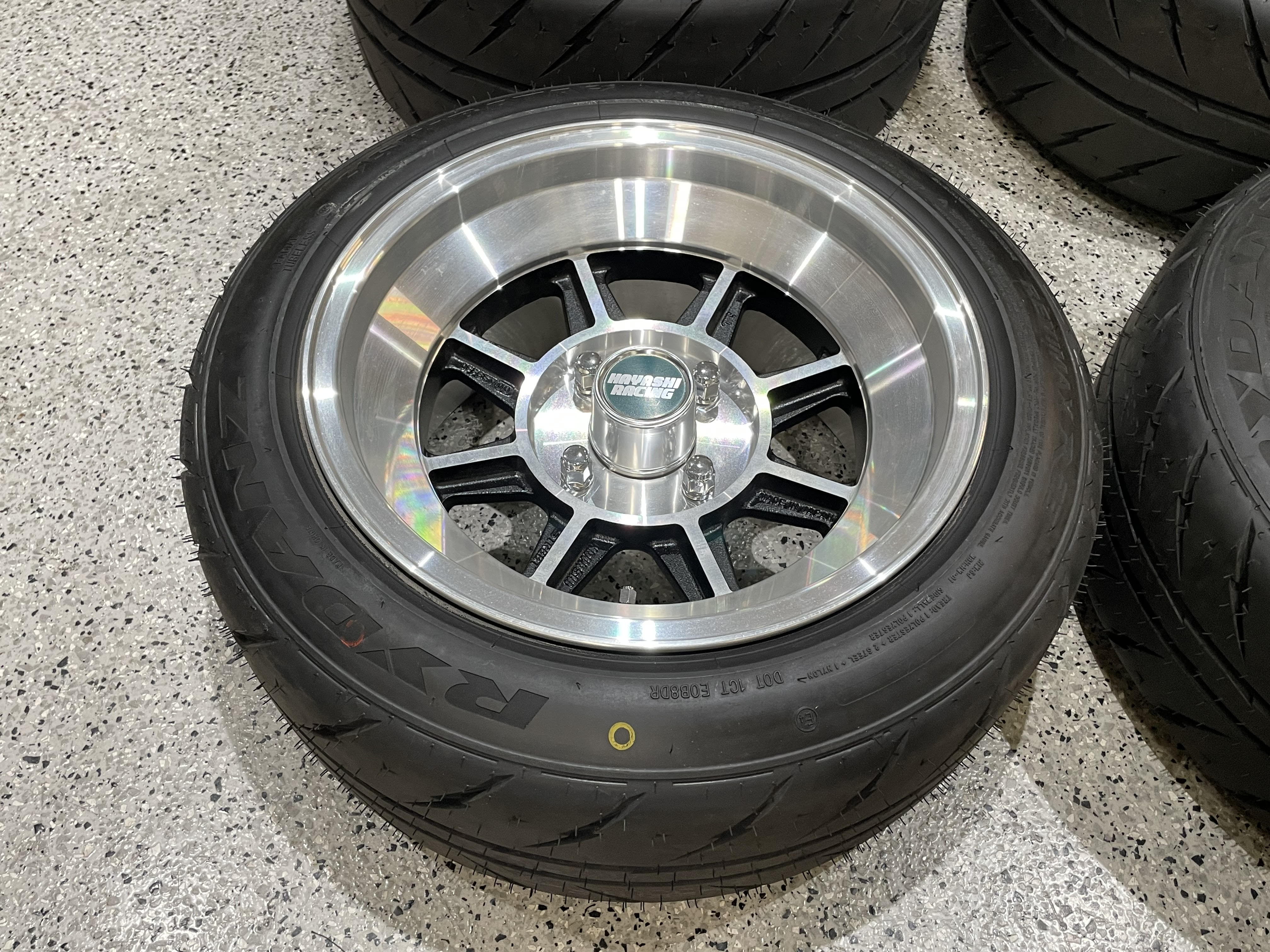 AS NEW Condition! Hayashi Street Wheels with Tires Front 15x8J +-0
