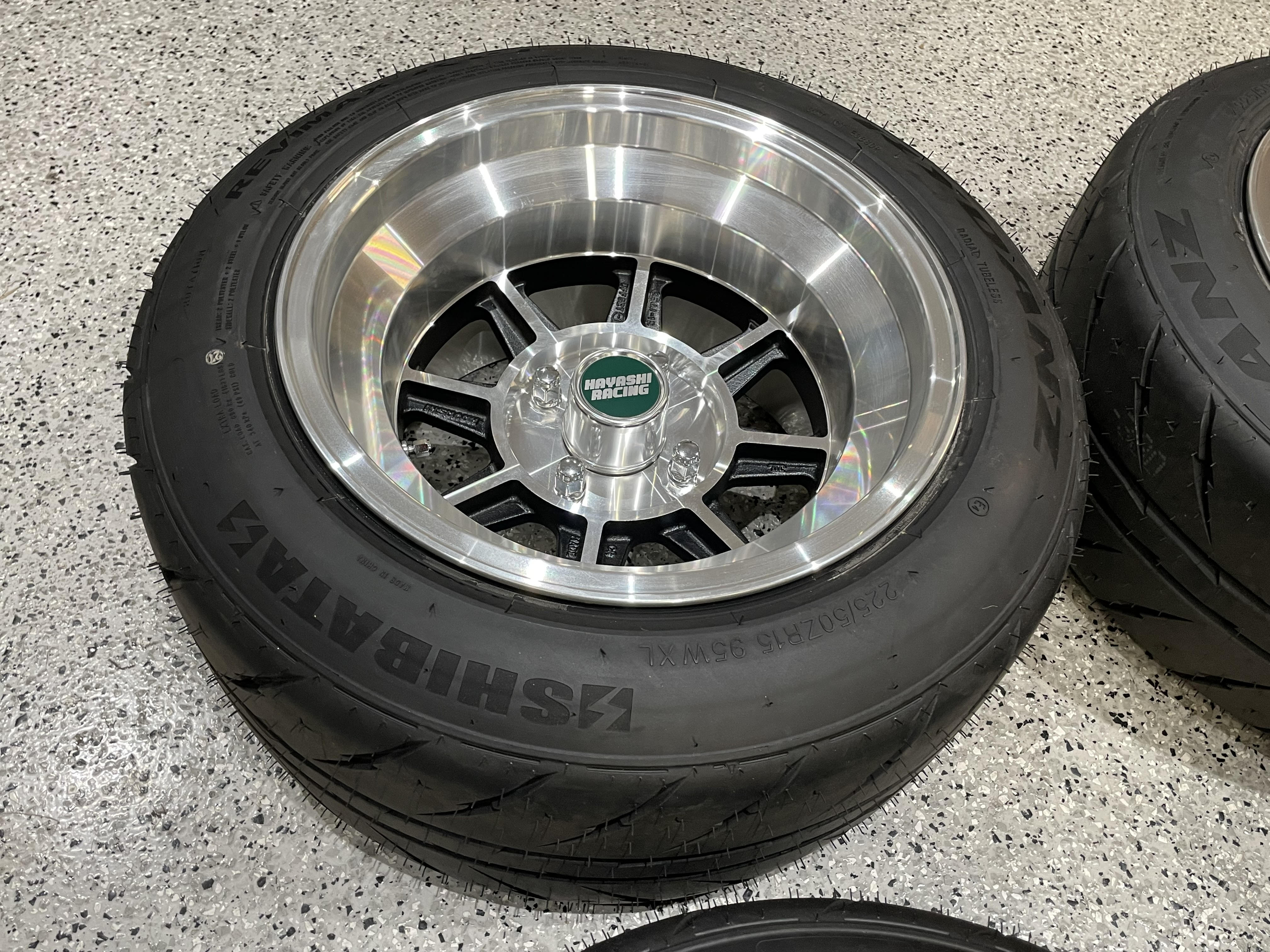 AS NEW Condition! Hayashi Street Wheels with Tires Front 15x8J +-0