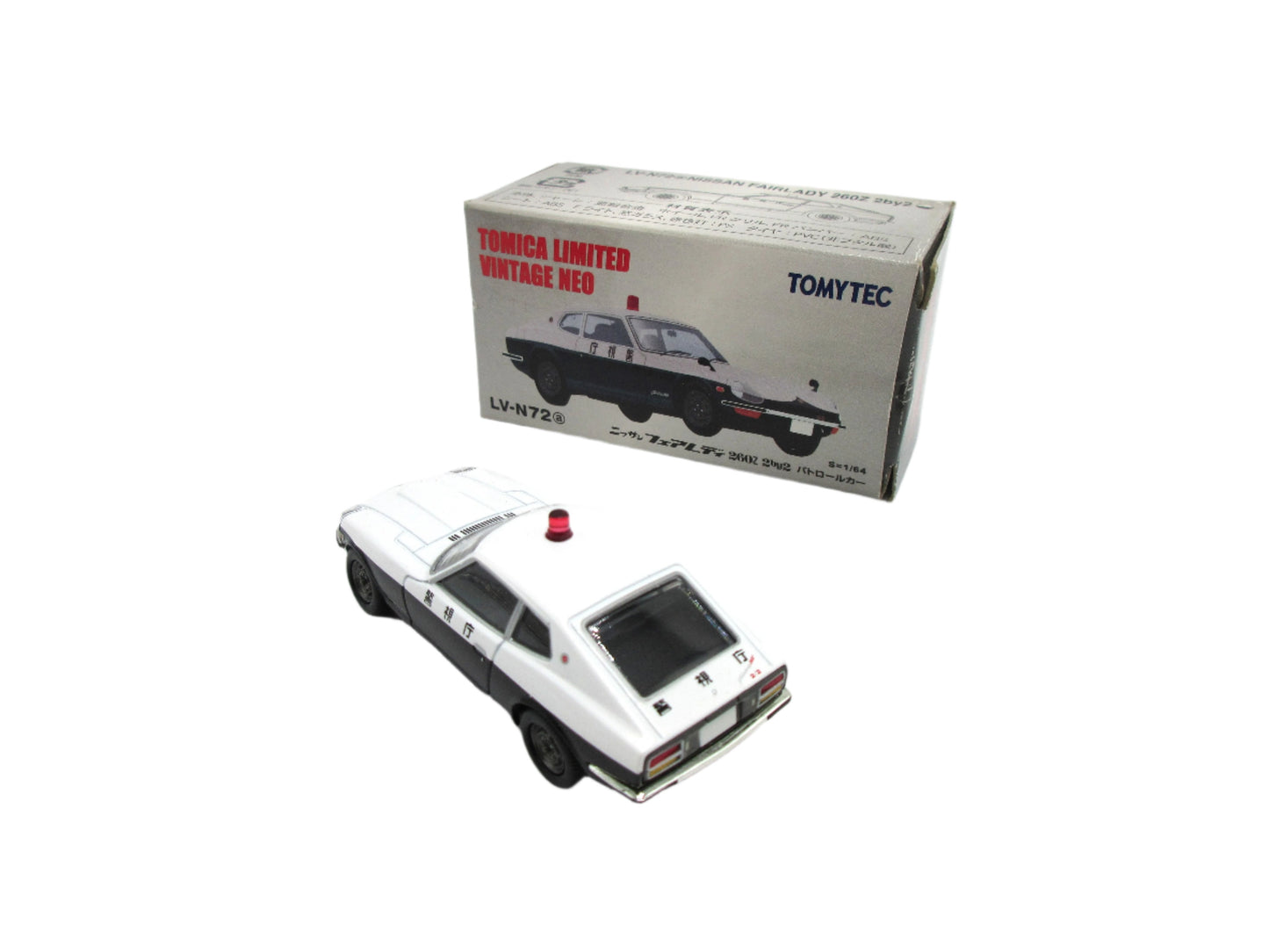 Tomica Limited Vintage Neo LV-N72 1/64 Nissan Fairlady 260 2 by 2 Police Car