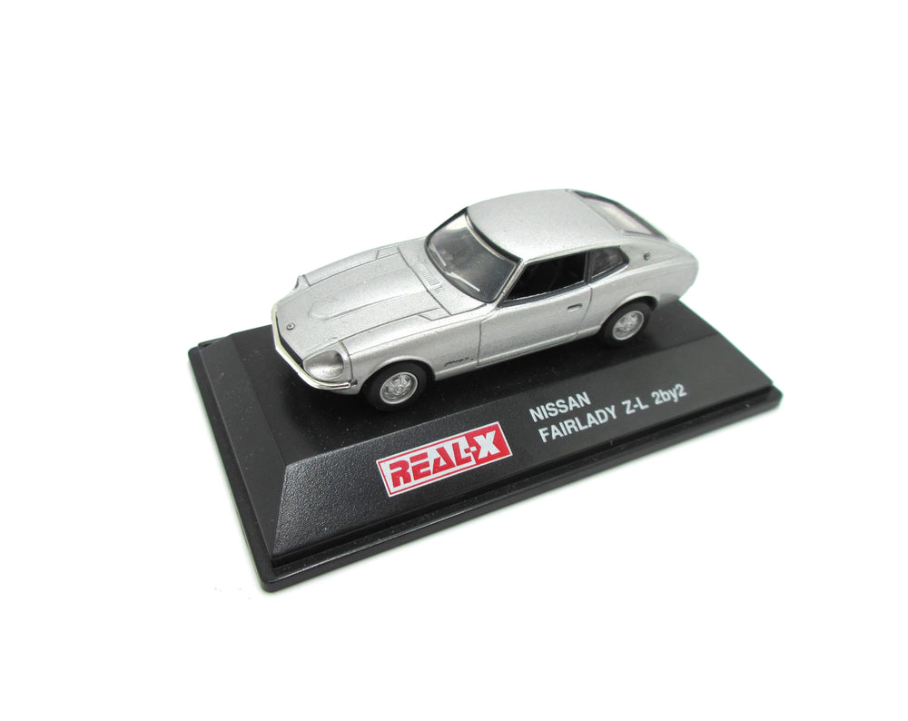 Real X 1/72 Nissan Fairlady Z-L  2 by 2 Diecast Silver With Base No Box