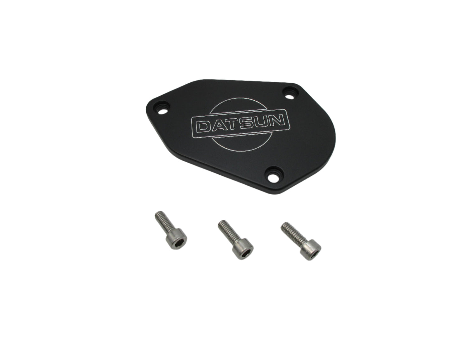 Timing Chain Cover with DATSUN Logo Black for Nissan L-Engine