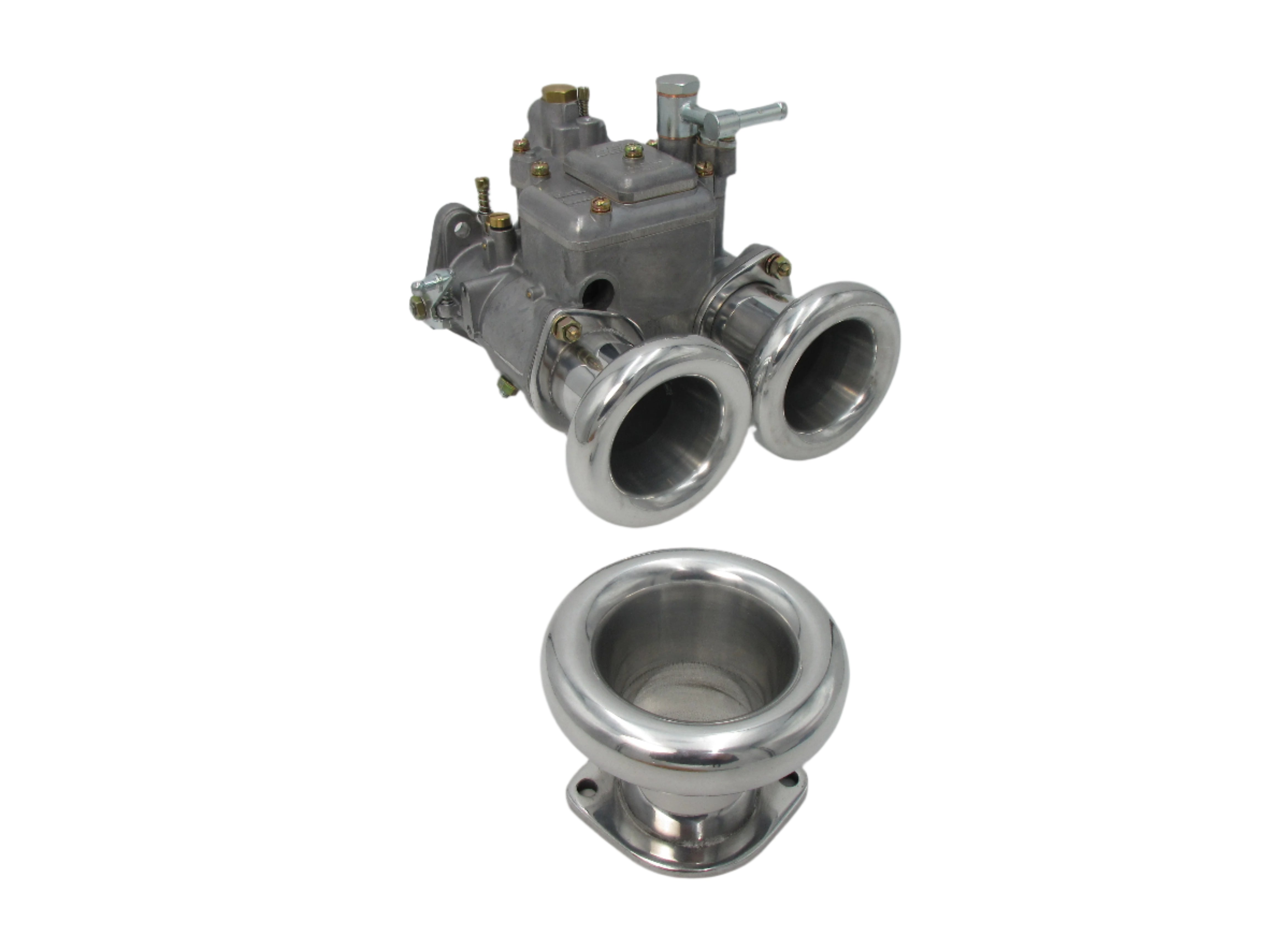 真鍮 ファンネル40πで使用 weber Solex 真鍮 ファンネル40πで使用