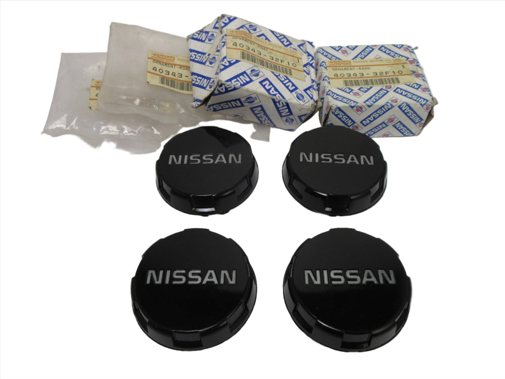 Center Cap Set for Genuine Nissan 200SX 1987-88 15x7 Painted Wheel 40343-32F10 NOS