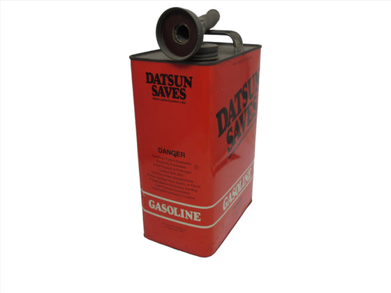 Vintage Datsun Saves Gas Can from 1970's