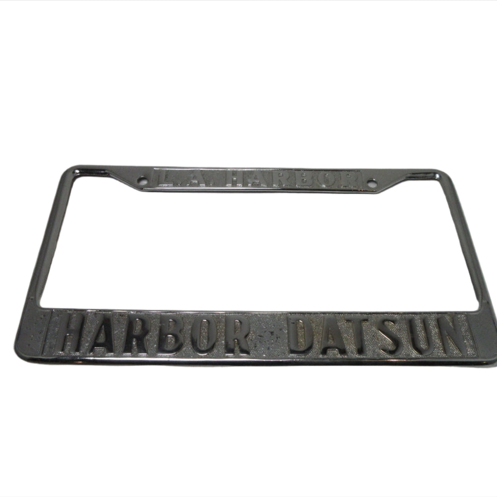 Harbor Datsun Re-chromed License Plate Frame From 1970's