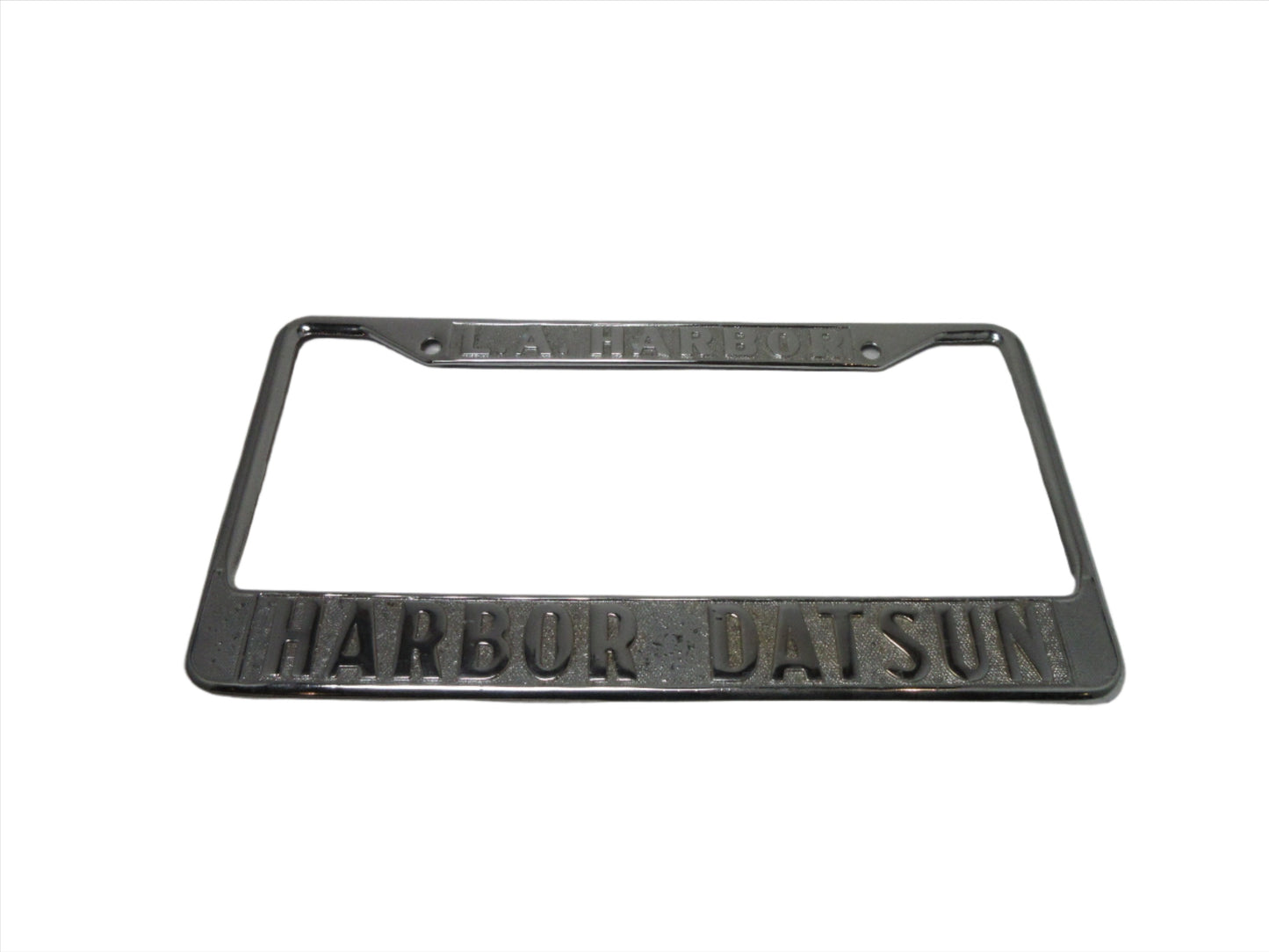 Harbor Datsun Re-chromed License Plate Frame From 1970's