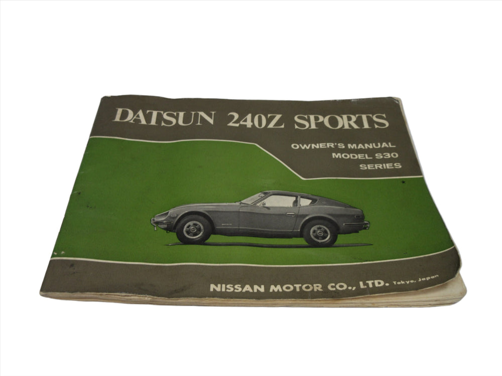 3/1970 Printed Date Datsun 240Z Owner's Manual Used