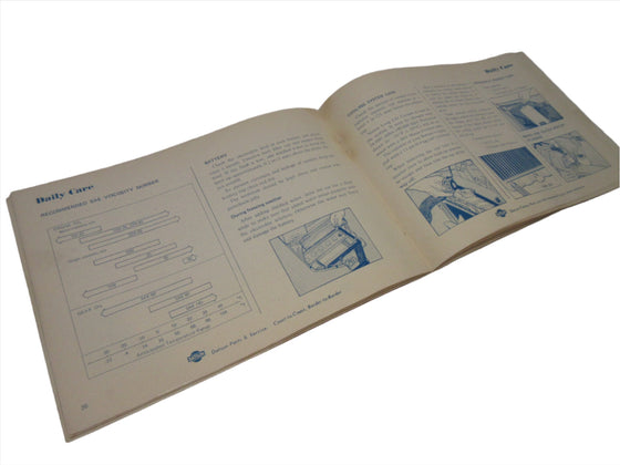 4/1971 Printed Date Datsun 240Z Owner's Manual Used