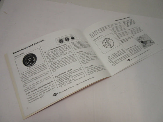 9/1997 Published Date for Vintage Z Program 1971 Datsun 240Z Owner's Manual