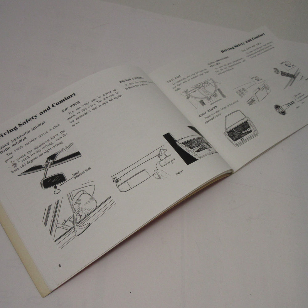 3/1997 Published Date for Vintage Z Program 1972 Datsun 240Z Owner's Manual