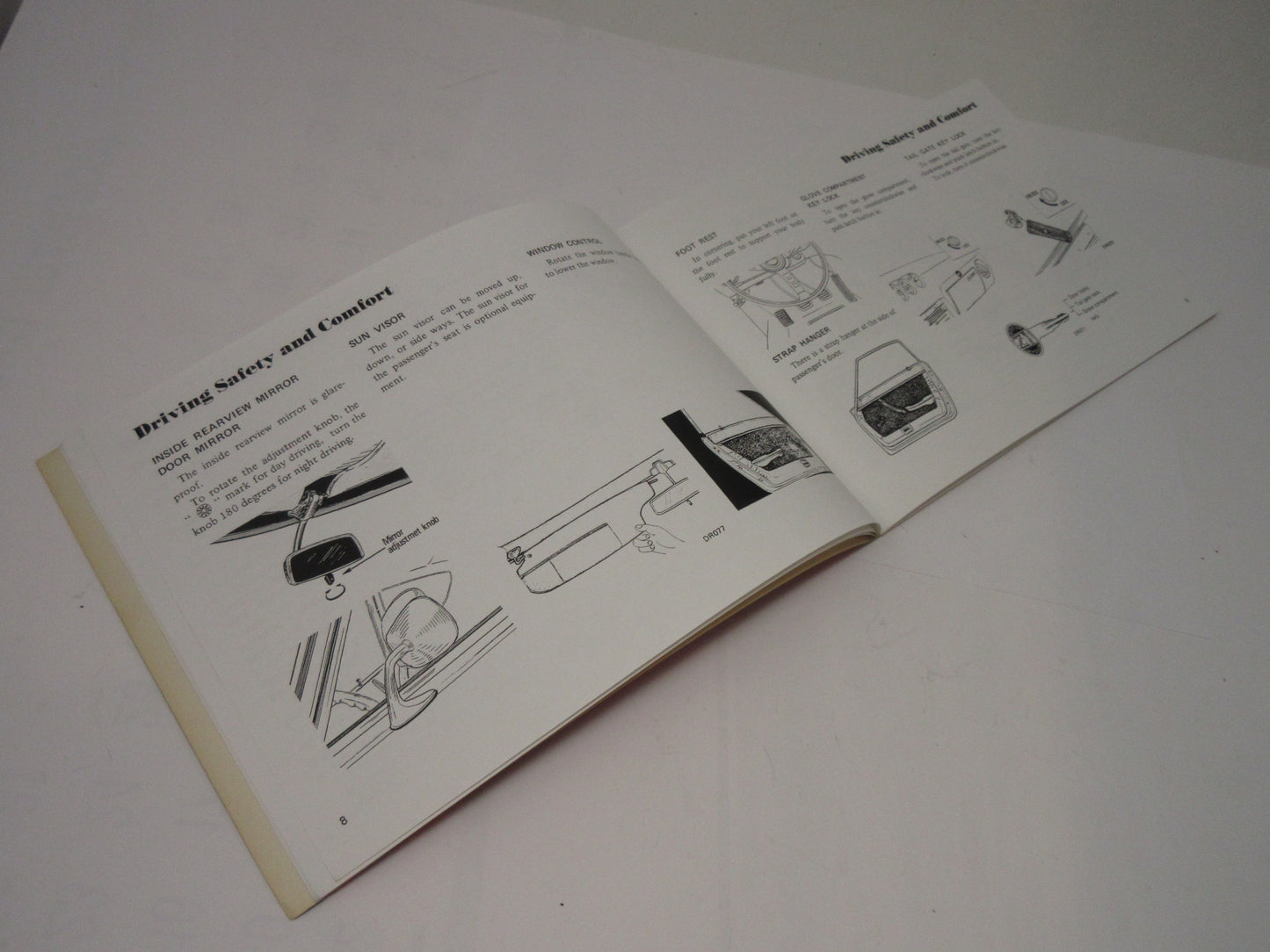 3/1997 Published Date for Vintage Z Program 1972 Datsun 240Z Owner's Manual