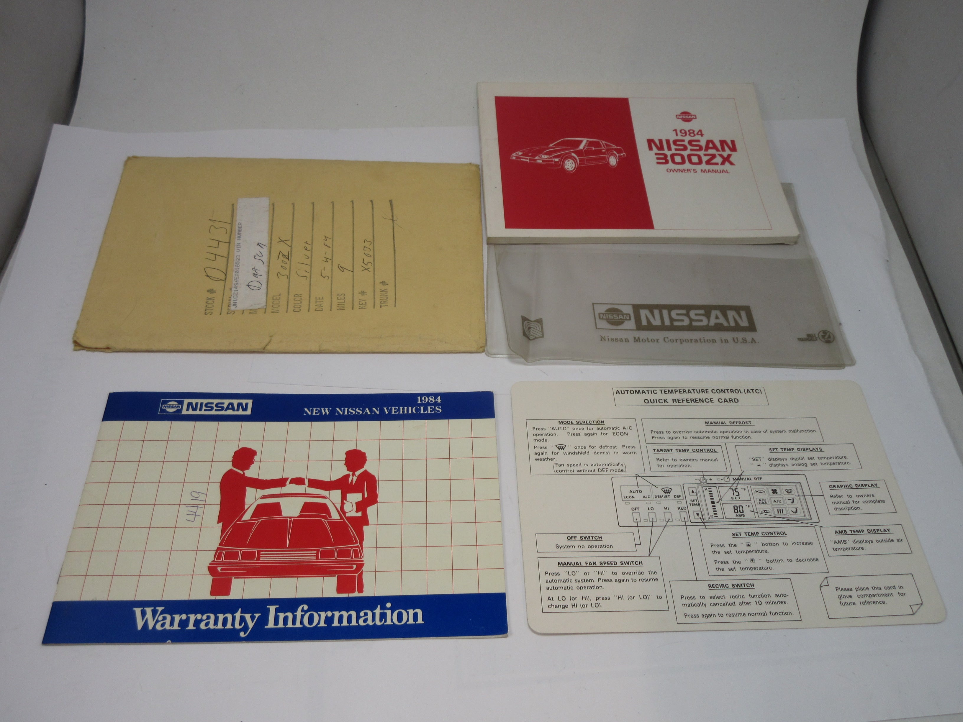 5/1984 Datsun 300ZX Owner's Manual – JDM CAR PARTS