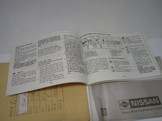 4/1984 Datsun 300ZX Owner's Manual