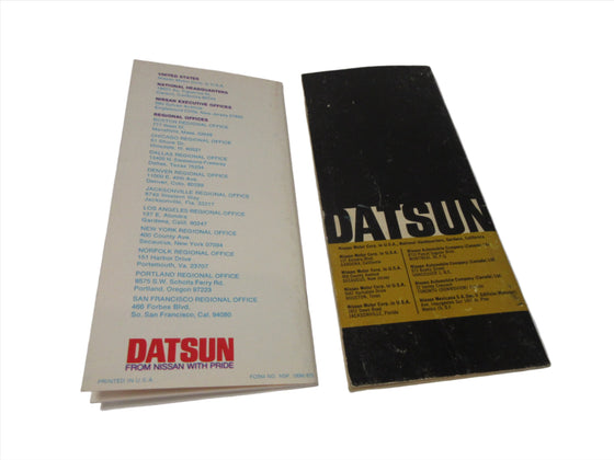 Datsun Dealer List Set