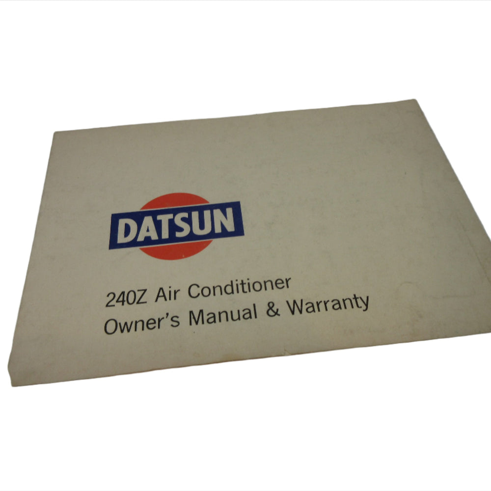 Datsun 240Z Air Conditioner Owner's Manual & Warranty Set