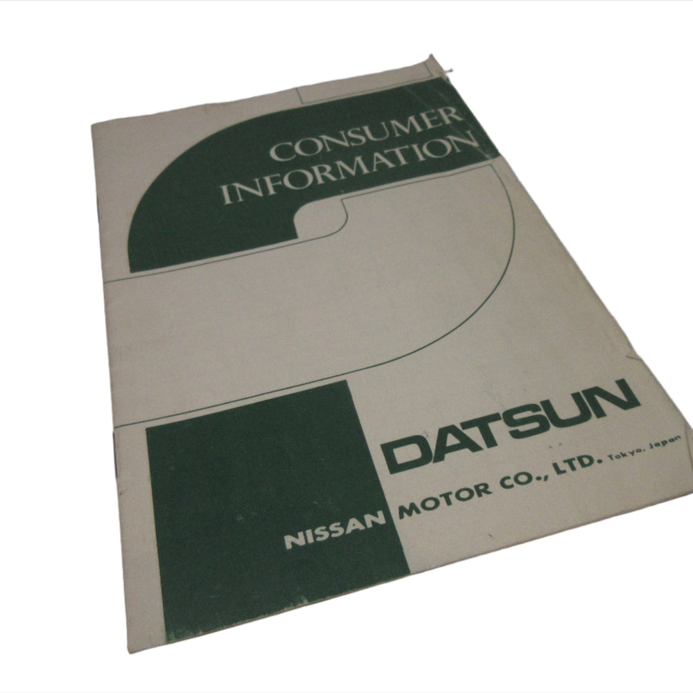 
                      
                        12/1972 Datsun Consumer Information
                      
                    