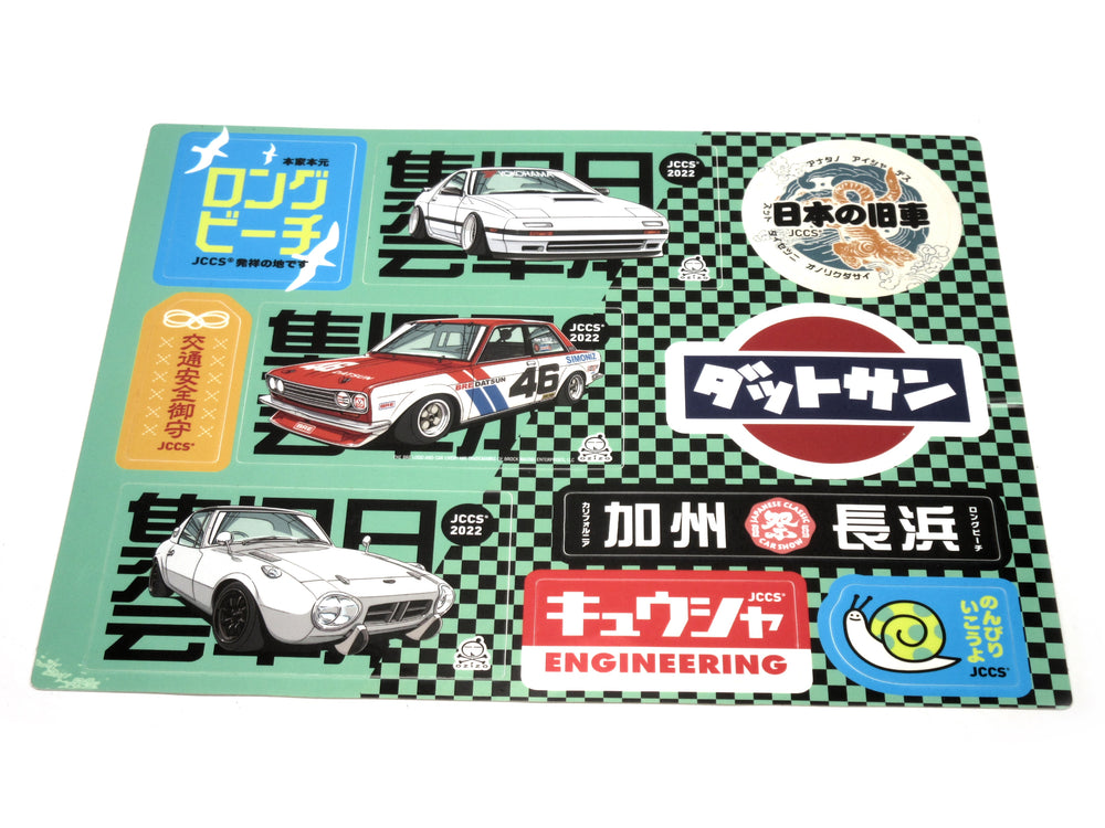 JCCS Japanese Classic Car Show 2022 Decal set