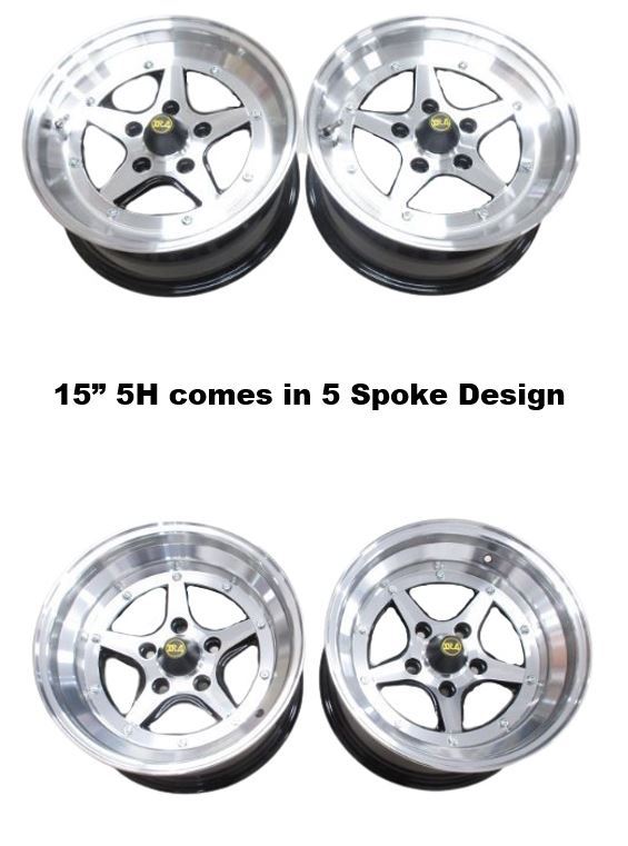 LAST FULL SET of 15x7.5 5H Silver SSR Longchamp XR4 Wheels ON CLEARANCE! (See description for information)