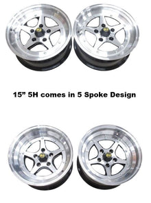  LAST FULL SET of 15x7.5 5H Silver SSR Longchamp XR4 Wheels ON CLEARANCE! (See description for information)