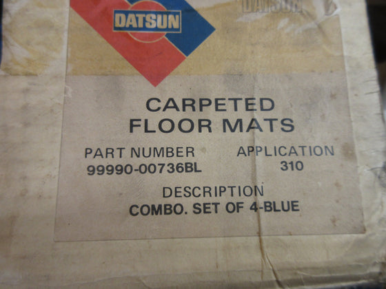 Floor Mat 4 PC Set for Datsun 210 B310 Genuine Nissan NOS