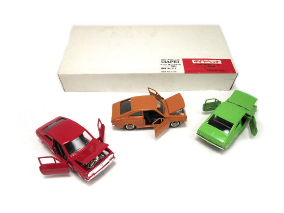 Yonezawa Diapet 1/40 Diecast Datsun Sunny Coupe 1200GL Lot of 6 NOS 1970's Made in Japan