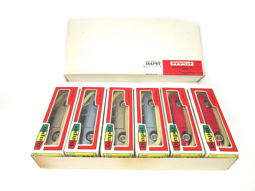 Yonezawa Diapet 1/40 Diecast Datsun 510 Lot of 6 NOS 1970's Made in Japan