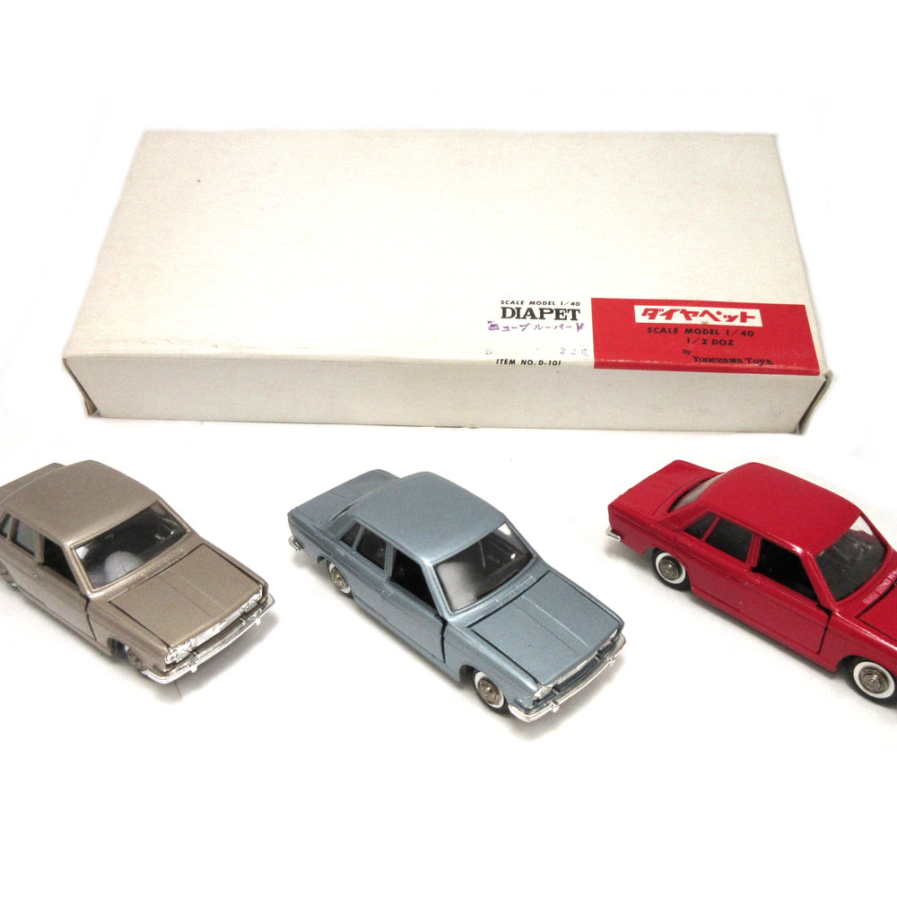 
                      
                        Yonezawa Diapet 1/40 Diecast Datsun 510 Lot of 6 NOS 1970's Made in Japan
                      
                    