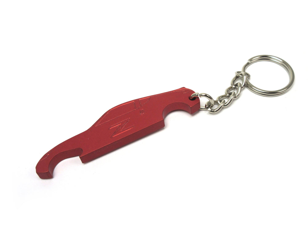 Datsun 350Z Bottle Opener Key Chain Red Anodized Finished