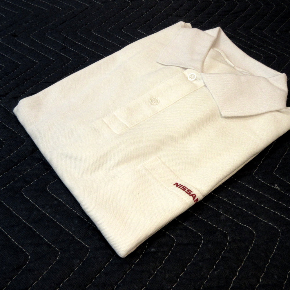 
                      
                        Vintage Nissan Employee Only Polo Shirt White US M Size (Japanese L) Only 1
                      
                    