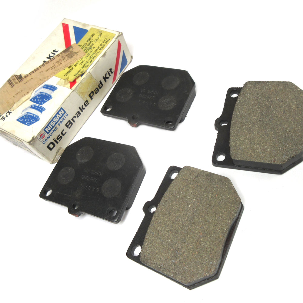 
                      
                        New Old Stock Datsun 240Z 260Z 280Z Front Brake Pad Set Era Correct Genuine Nissan NOS Only 1 Set Available
                      
                    