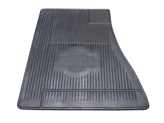 Rubber Front Floor Mat Set for Datsun 510 Black NOS 2 PC Set Nissan Authorized product NOS