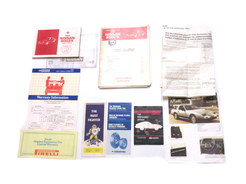 3/1983 Datsun 300ZX Z31 50th Anniversary Edition Manual Set