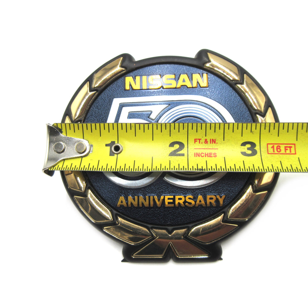 
                      
                        50th Anniversary Emblem with Studs Genuine Nissan NOS 3.5" Diameter Extremely Rare
                      
                    