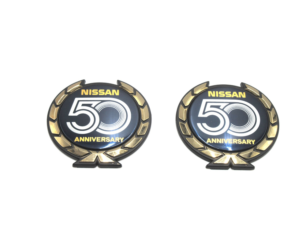 50th Anniversary Fender Emblem Set Genuine Nissan NOS 2.5