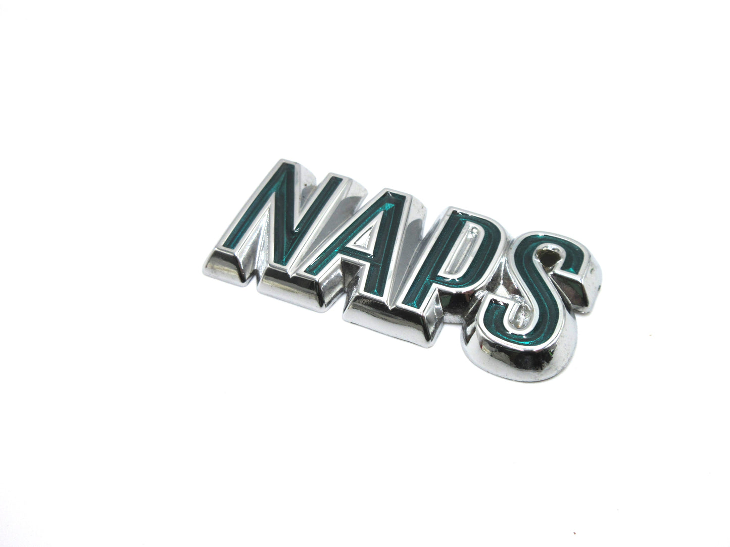 Vintage JDM Nissan "NAPS" Nissan Anti Pollution System Genuine Nissan NOS Emblem for 1975-Early 1980's Nissan  Cars