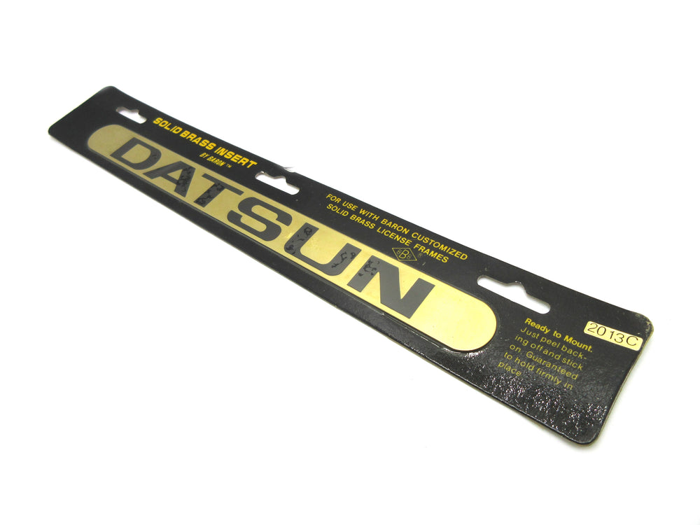 Datsun License Plate Frame Insert 1983 NOS