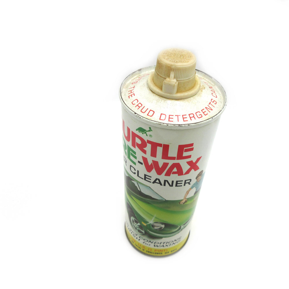 
                      
                        Vintage Turtle Car Cleaner Pre Wax with Datsun 240Z Empty Can
                      
                    