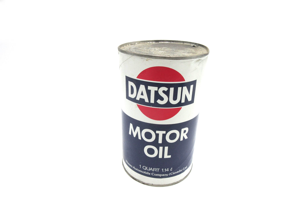 Vintage Datsun Motor Oil Empty Can