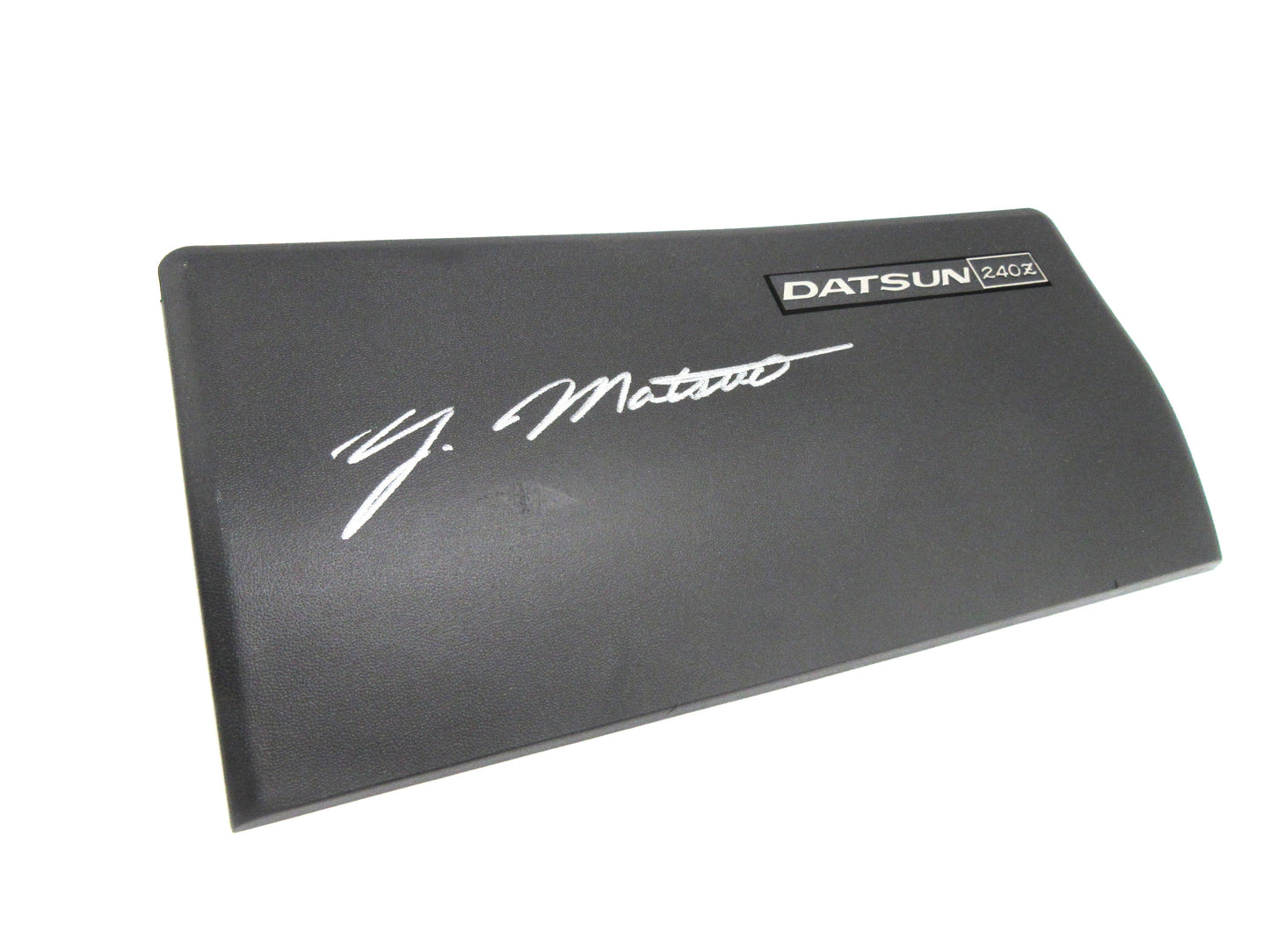 Datsun 240Z Glove Box Lid with Autograph of 240Z Design Lead, Yoshihiko Matsuo