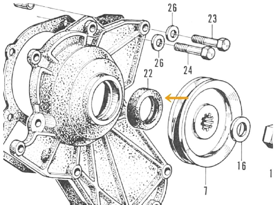 Front Cover Seal for Honda S800M type