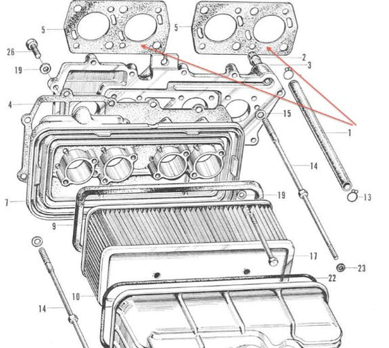 Carburetor and Vacuum Stopper Gasket set for Honda S600 / S800