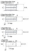 Kameari Racing Type Low-Friction Main Bearings for Nissan L Engines (Individual Sale)