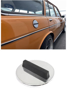  Blem Unit! Gas Cap Fuel Cap for Datsun 510 Wagon 1968-73 NOS Chrome with Square Black Knob