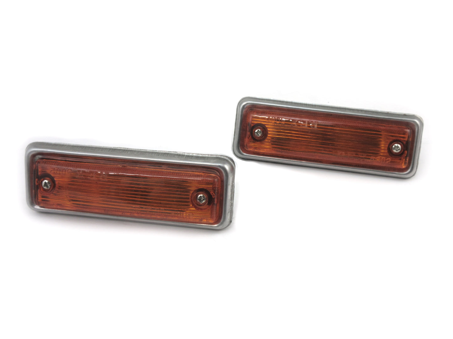 Side Marker Light Assembly set for Datsun B110 KB110 1200 120Y With Amber Lens