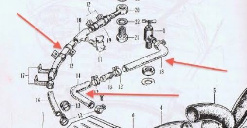 Heater Hose 3 PC Set for Honda S Series