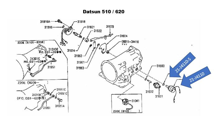 
                      
                        Automatic Transmission （3N71B）Control Solenoid Valve for for Datsun 240Z 260Z 280Z 280ZX 510 620 720 810 Skyline Laurel Silvia Leopard (F30) Genuine Nissan NOS
                      
                    